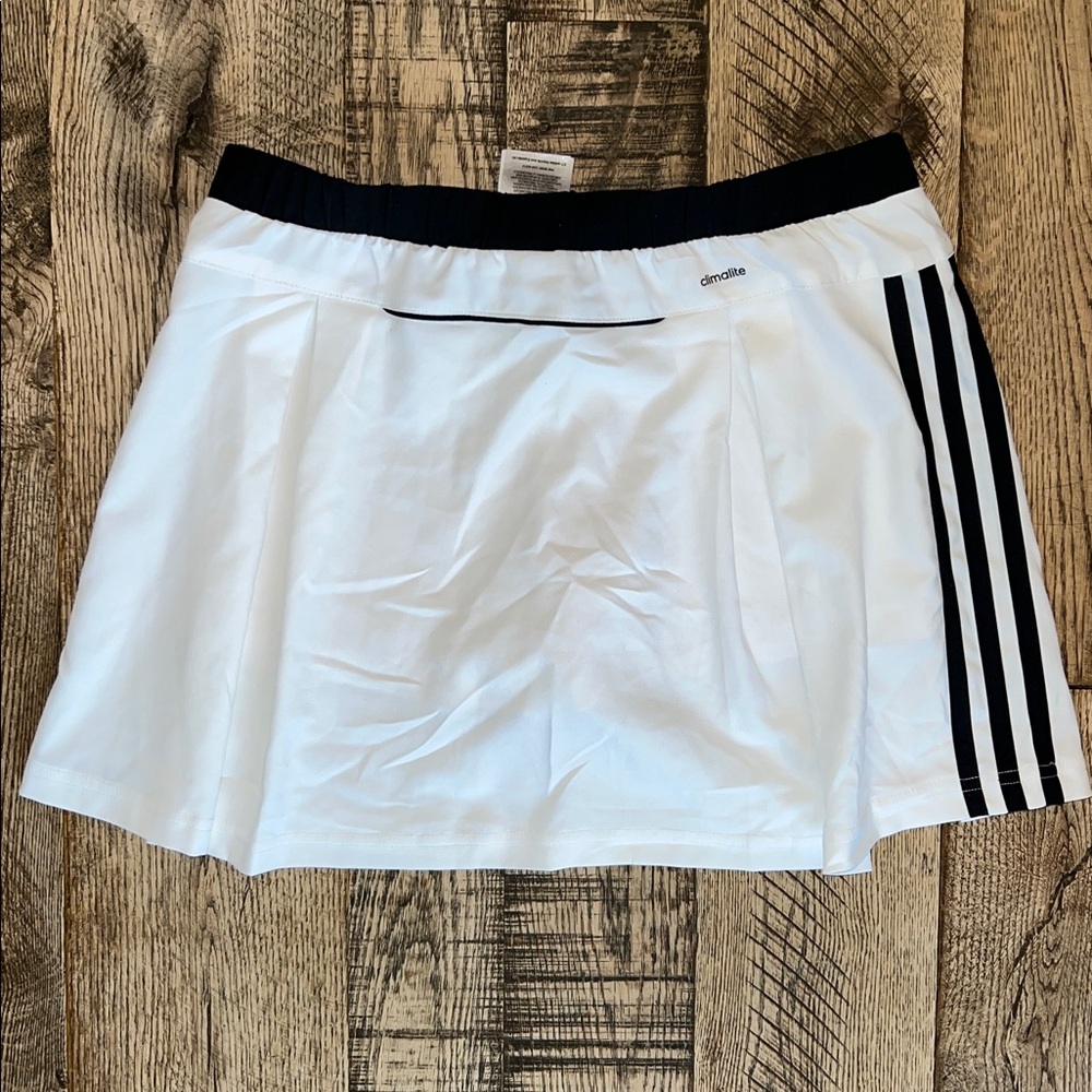 Adidas Black and White tennis athletic Skirt | youth XL - Picture 3 of 4
